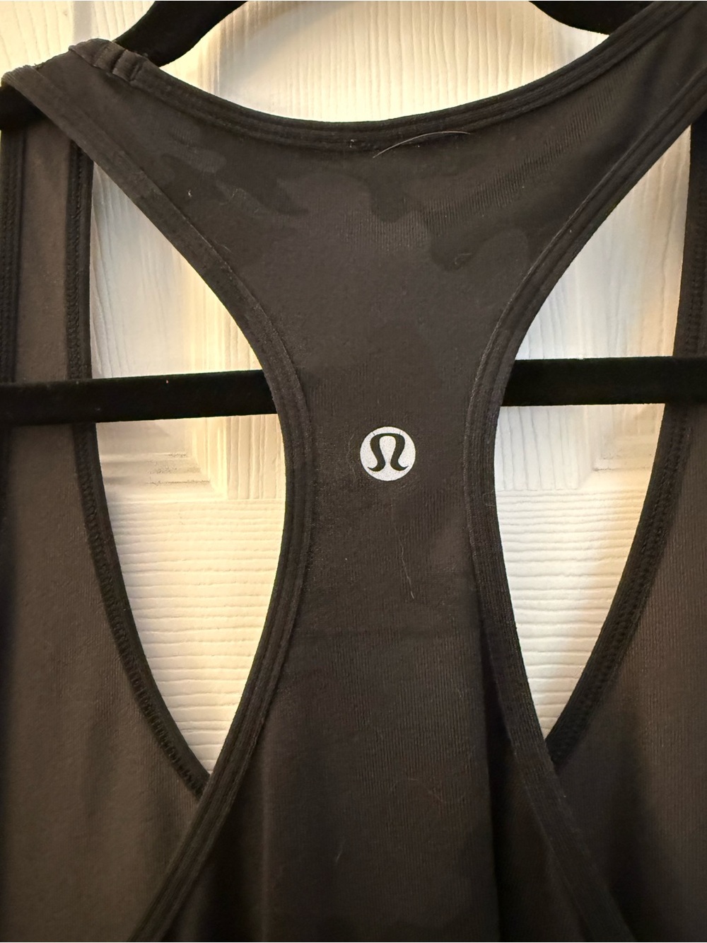 lululemon athletica Cool Racerback Tank in black camouflage. Size 8/10